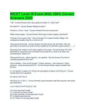 2023 NICET Physics Level III Exam With Answers (15 Solved Questions)