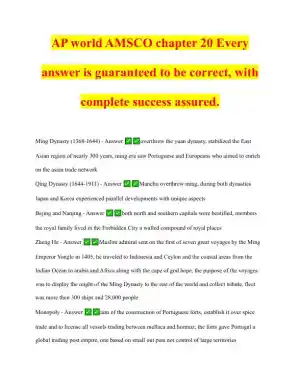 AMSCO Other Language Practice Exam With Answers (22 Solved Questions)