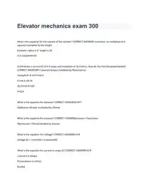 Elevator Physics Elevator Mechanics With Answers (126 Solved Questions)
