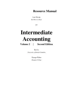 Revision Notes for Intermediate Accounting, 2nd Edition