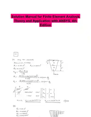 Solution Manual for Finite Element Analysis Theory and Application with ANSYS, 4th Edition