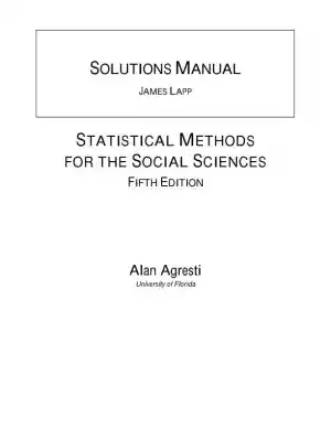 Solution Manual for Statistical Methods for the Social Sciences, 5th Edition