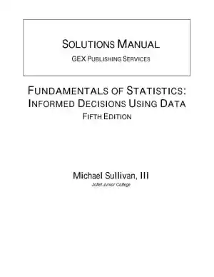 Solution Manual for Fundamentals of Statistics, 5th Edition