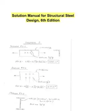 Solution Manual for Structural Steel Design, 6th Edition