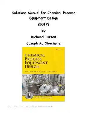 Chemical Process Equipment Design Solution Manual
