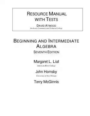 Solution Manual for Beginning and Intermediate Algebra, 7th Edition