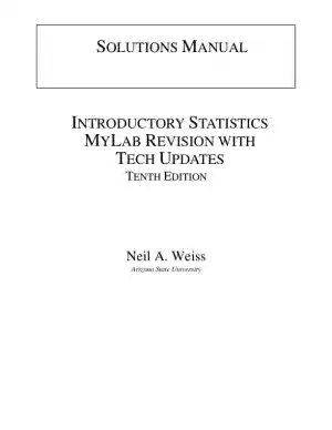 Solution Manual for Introductory Statistics, 10th Edition
