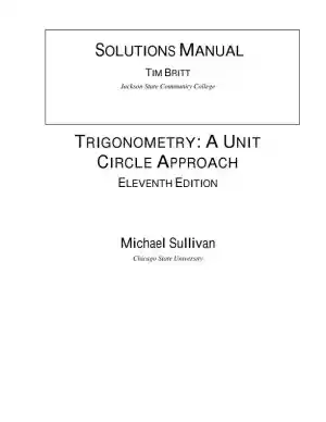 Solution Manual for Trigonometry, 11th Edition