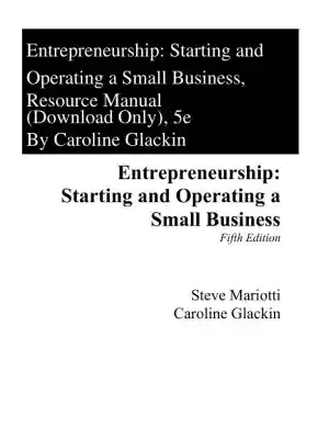 Solution Manual For Entrepreneurship: Starting and Operating Small Business, 5th Edition