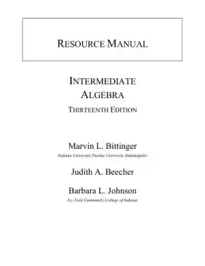 Solution Manual for Intermediate Algebra with Integrated Review, 13th Edition