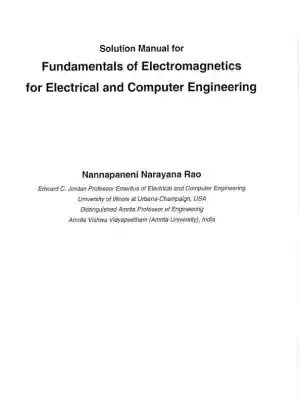 Solution Manual for Fundamentals of Electromagnetics for Electrical and Computer Engineering, 1st Edition