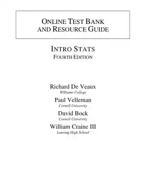 Test Bank for Intro Stats, 4th Edition