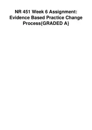 NR451 Health Neurological Physical Assessment Week 6 With Answers (5 Solved Questions)