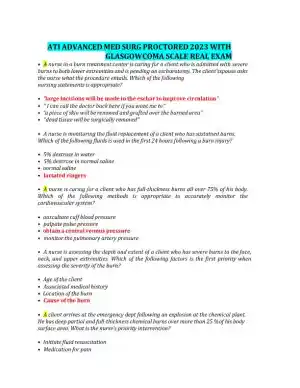 2019 ATI RN Comprehensive Exam with Answers (180 Solved Questions)