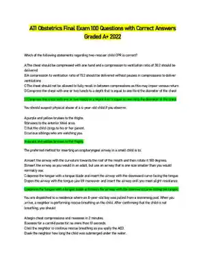 2021 ATI PN Proctored Exam with Answers (11 Solved Questions)