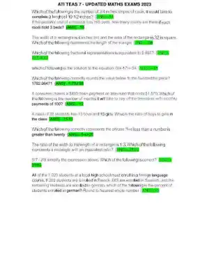 2023 ATI RN Capstone, Proctored, Comprehensive Exam with Answers (40 Solved Questions)