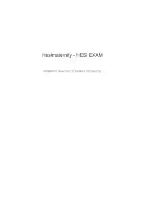 HESI Gurnick Academy Maternity Practice Exam With Answers (73 Solved Questions)