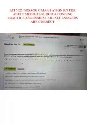 2023 ATI RN Practice Exam with Answers (25 Solved Questions)