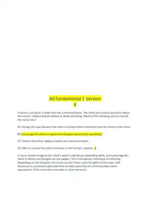 2023 ATI PN Proctored Exam with Answers (22 Solved Questions)