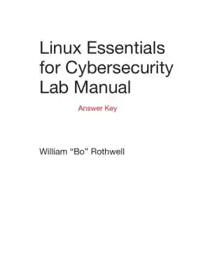 Solution Manual for Linux Essentials for Cybersecurity Lab Manual
