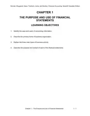 Class Notes for Financial Accounting: Tools for Business Decision-Making, Seventh Canadian Edition