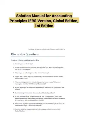 Solution Manual for Accounting Principles IFRS Version, Global Edition, 1st Edition