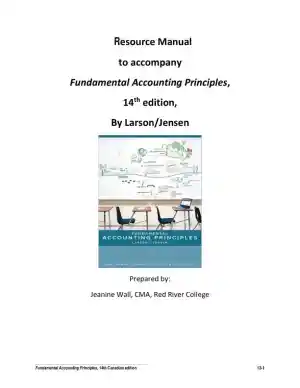 Fundamental Accounting Principles, Volume 2, 14th Canadian Edition Lecture Notes
