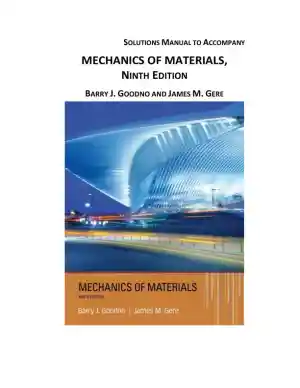 Solution Manual for Mechanics of Materials, 9th Edition