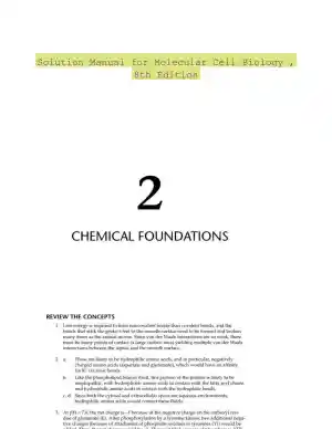 Solution Manual for Molecular Cell Biology , 8th Edition