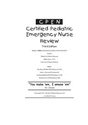 Certified Pediatric Emergency Nurse Review: Putting It All Together (2017)