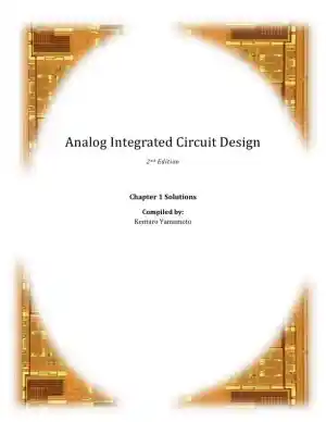 Solution Manual for Analog Integrated Circuit Design, 2nd Edition