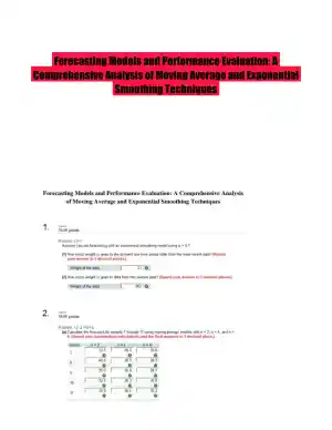 Forecasting Models and Performance Evaluation: A Comprehensive Analysis of Moving Average and Exponential Smoothing Techniques