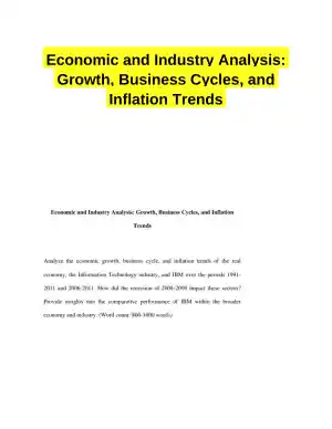 Economic and Industry Analysis: Growth, Business Cycles, and Inflation Trends
