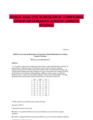 ANOVA ANALYSIS IN RESEARCH: COMPARING GROUP DIFFERENCES ACROSS VARIOUS STUDIES