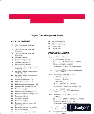 Solution Manual For Introduction To Management Science, 11th Edition