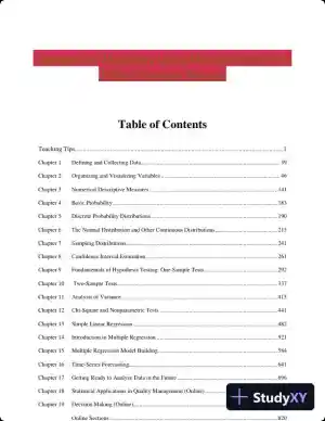 Statistics for Managers Using Microsoft Excel 8th Edition Solution Manual