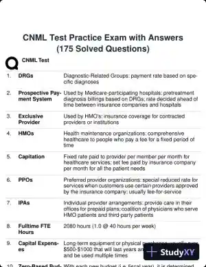 CNML Test Practice Exam with Answers (175 Solved Questions)