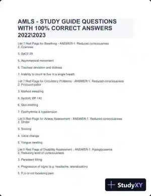 2022-2023 AMLS - Study Guide with Answers (371 Solved Questions)