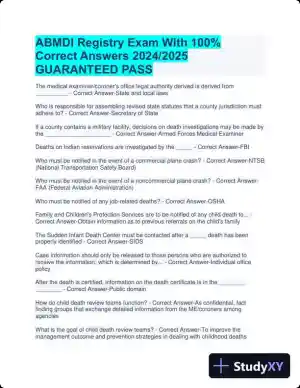 2024-2025 ABMDI Registry Practice Exam with Answers (305 Solved Questions)