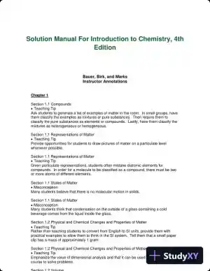 Solution Manual For Introduction to Chemistry, 4th Edition