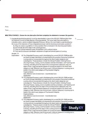 Test Bank For Fundamental Nursing Care, 2nd Edition