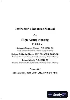 Class Notes for High-Acuity Nursing, 7th Edition