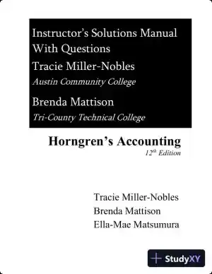Horngren's Accounting, 12th Edition Solution Manual
