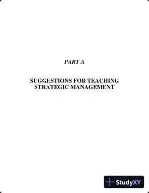 Strategic Management And Business Policy : Globalization, Innovation And Sustainability, 15th Edition Solution Manual