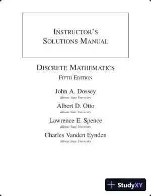 Solution Manual for Discrete Mathematics (Classic Version), 5th Edition