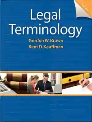 Cover of Legal Terminology by Kent Kauffman, Gordon W. Brown