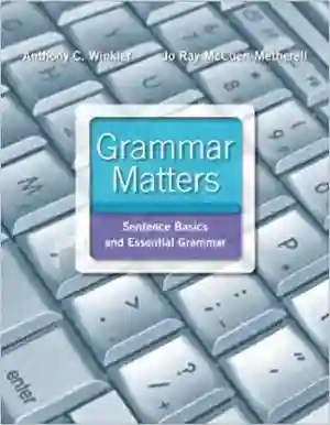 Cover of Grammar Matters by Anthony C. Winkler