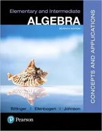 Elementary And Intermediate Algebra Concepts And Applications by Marvin L. Bittinger, David J. Ellenbogen, Barbara L. Johnson - Image 1