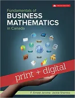 Fundamentals Of Business Mathematics In Canada by Ernest F Jerome, Jackie Shemko - Image 1