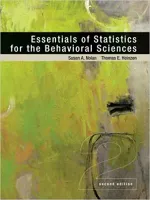Essentials Of Statistics For The Behavioral Sciences by Susan A. Nolan, Thomas Heinzen - Image 1